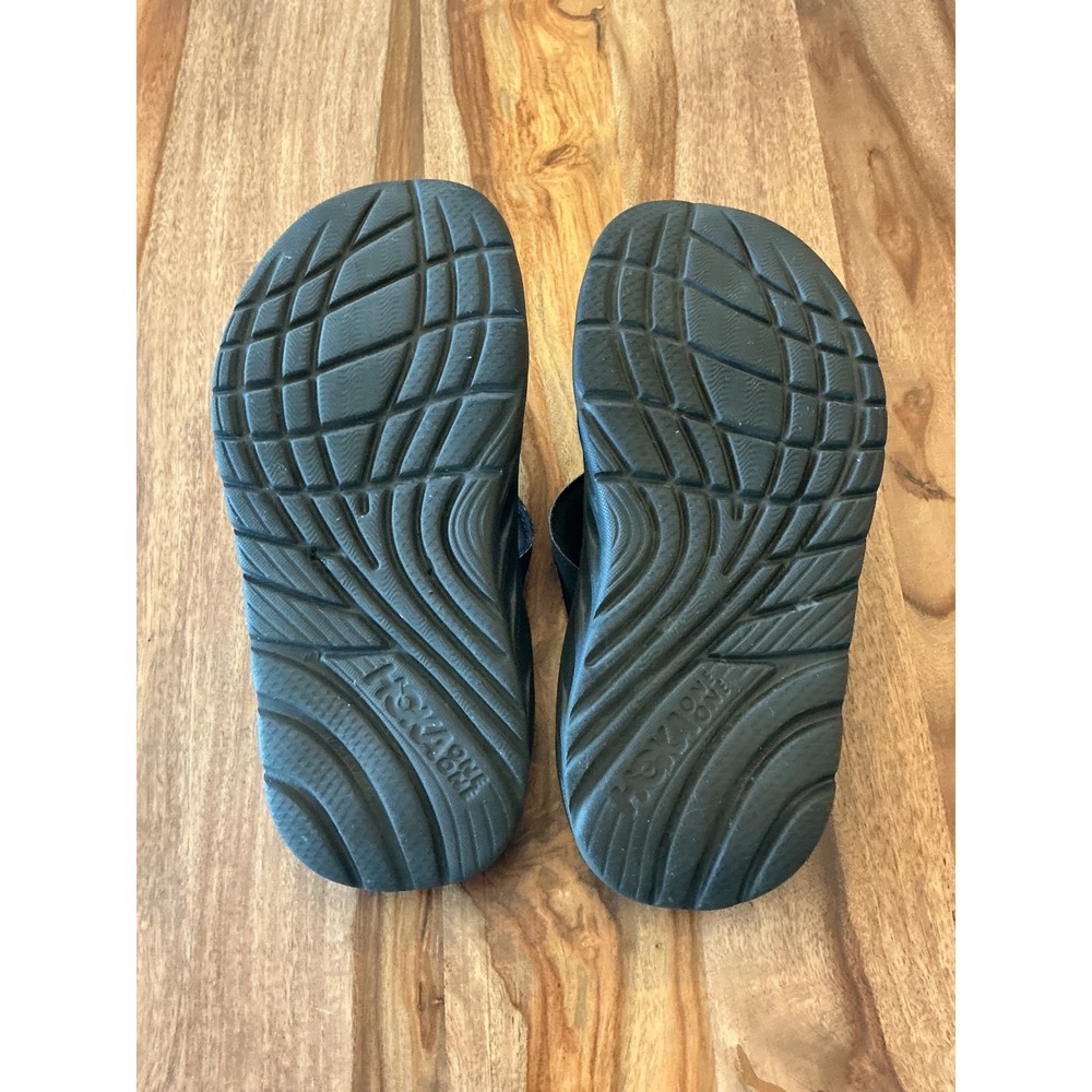 Hoka Ora Recovery Flip Sandals Black Dark Gull Gray Women 7 1099676 - Picture 5 of 10